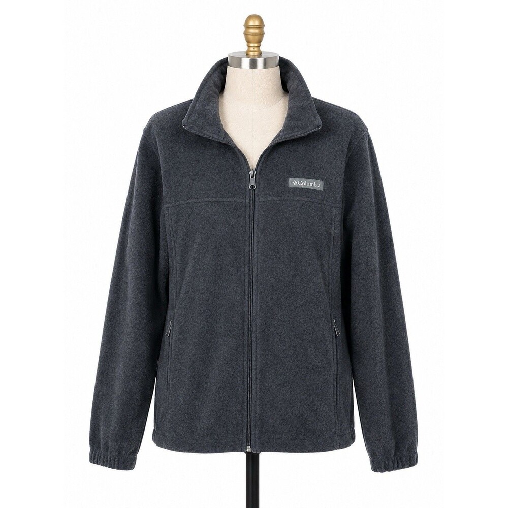 Columbia Mens Mount Grant Full Zip Jacket Size Large Black Fleece